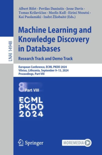 Book cover of: Machine Learning and Knowledge Discovery in Databases. Research Track and Demo Track. By: Albert Bifet