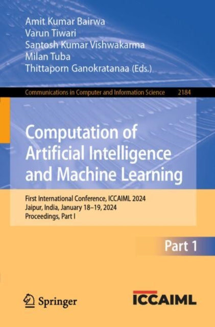 Book cover of: Computation of Artificial Intelligence and Machine Learning. By: Amit Kumar Bairwa