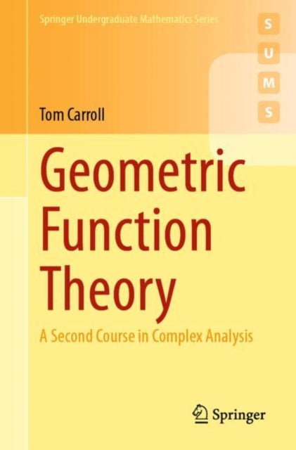 Book cover of: Geometric Function Theory. By: Tom Carroll