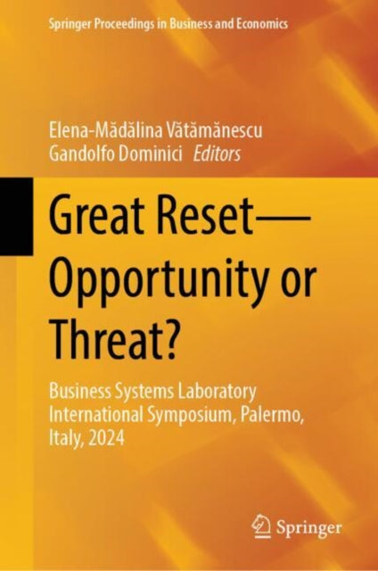 Book cover of: Great Reset—Opportunity or Threat?