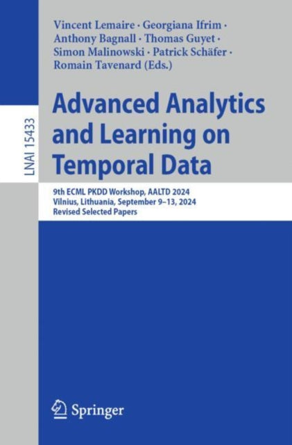Book cover of: Advanced Analytics and Learning on Temporal Data. By: Vincent Lemaire