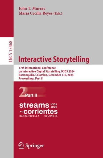 Book cover of: Interactive Storytelling. By: John T. Murray