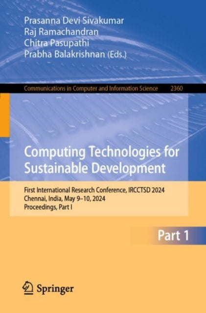 Book cover of: Computing Technologies for Sustainable Development
