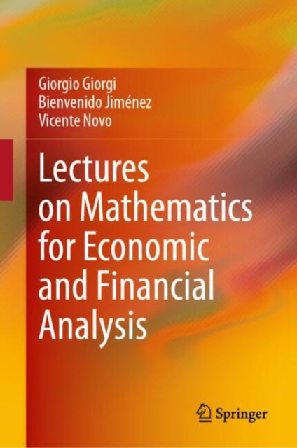 Book cover of: Lectures on Mathematics for Economic and Financial Analysis. By: Giorgio Giorgi