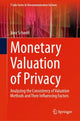 Book cover of: Monetary Valuation of Privacy. By: Vera Schmitt