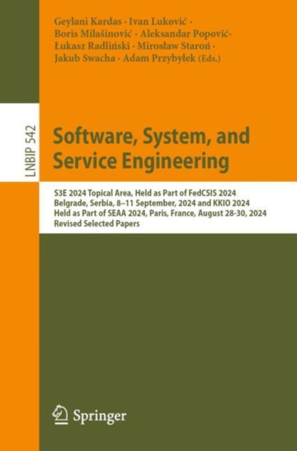 Book cover of: Software, System, and Service Engineering. By: Geylani Kardas