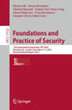 Book cover of: Foundations and Practice of Security