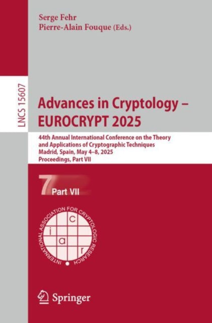 Book cover of: Advances in Cryptology – EUROCRYPT 2025