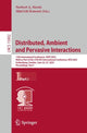 Book cover of: Distributed, Ambient and Pervasive Interactions