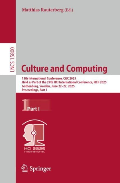 Book cover of: Culture and Computing