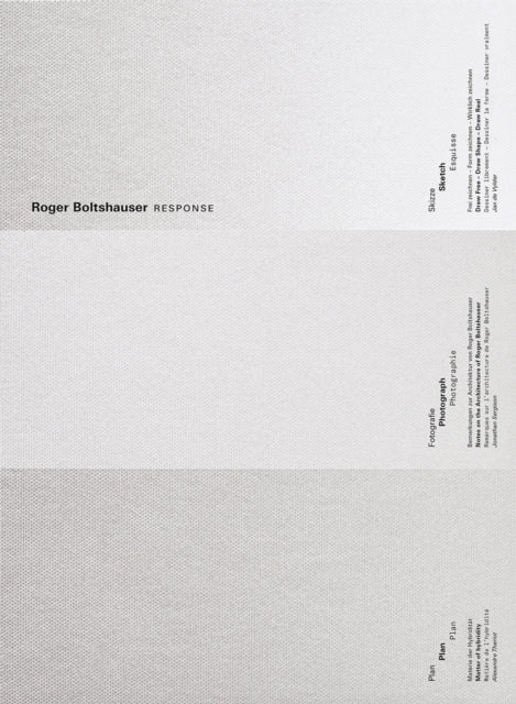 Book cover of: Roger Boltshauser - Response