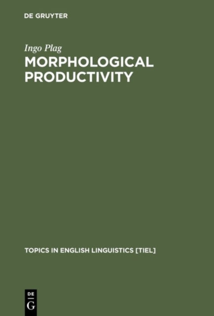Book cover of: Morphological Productivity