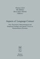 Book cover of: Aspects of Language Contact