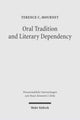 Book cover of: Oral Tradition and Literary Dependency. By: Terence C. Mournet