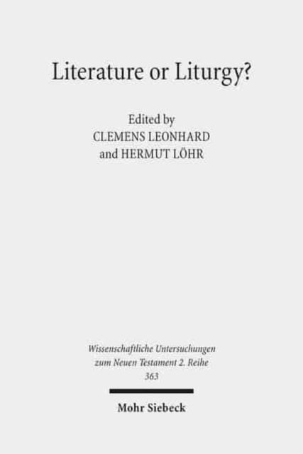 Book cover of: Literature or Liturgy?. By: Clemens Leonhard