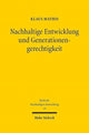Book cover of: Nachhaltige Entwicklung und Generationengerechtigkeit. By: Klaus Mathis