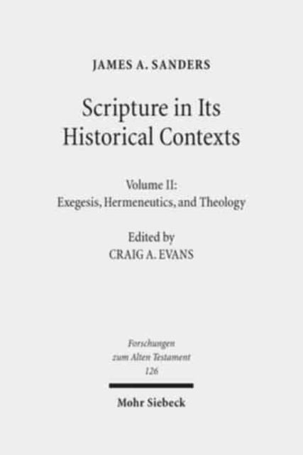 Book cover of: Scripture in Its Historical Contexts. By: Craig A. Evans