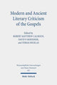 Book cover of: Modern and Ancient Literary Criticism of the Gospels. By: Robert Matthew Calhoun