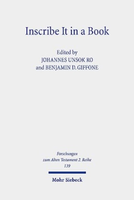 Book cover of: Inscribe It in a Book. By: Johannes Unsok Ro