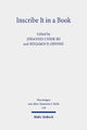 Book cover of: Inscribe It in a Book. By: Johannes Unsok Ro