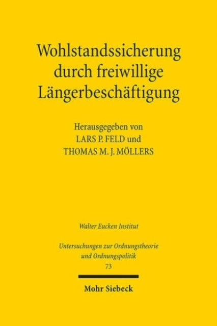 Book cover of: Wohlstandssicherung durch freiwillige Langerbeschaftigung