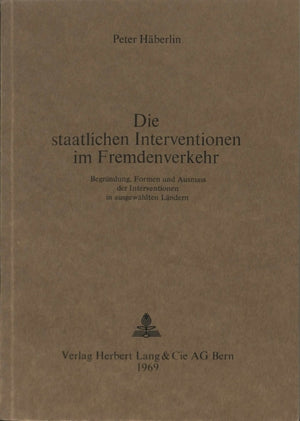 Die staatlichen Interventionen im Fremdenverkehr