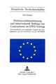 Book cover of: Wettbewerbsbeschraenkung und beherrschende Stellung von Unternehmen im EWG-Vertrag. By: Dirk Holstein