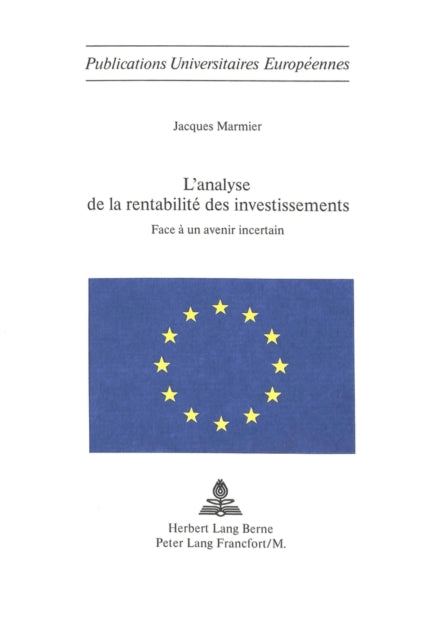 Book cover of: L'analyse de la rentabilite des investissements