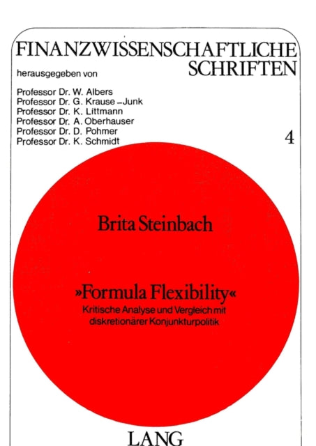 Book cover of: «Formula Flexibility». By: B. Steinbach-van der Veen