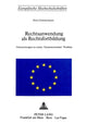 Book cover of: Rechtsanwendung als Rechtsfortbildung