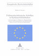 Book cover of: Fruehneuhochdeutsche Schriften in Kartaeuserbibliotheken