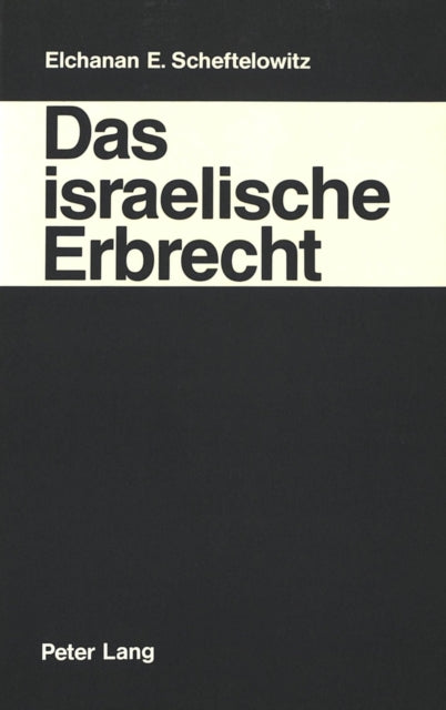 Book cover of: Das israelische Erbrecht