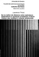 Book cover of: Sur la notion de distance entre operateurs