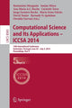Book cover of: Computational Science and Its Applications - ICCSA 2014. By: Beniamino Murgante