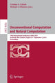 Book cover of: Unconventional Computation and Natural Computation. By: Cristian S. Calude