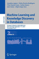 Book cover of: Machine Learning and Knowledge Discovery in Databases. By: Annalisa Appice