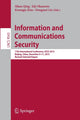 Book cover of: Information and Communications Security. By: Sihan Qing
