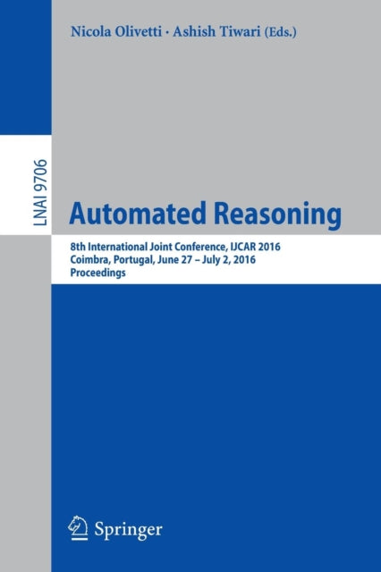Book cover of: Automated Reasoning. By: Nicola Olivetti