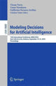 Book cover of: Modeling Decisions for Artificial Intelligence. By: Vicenç Torra