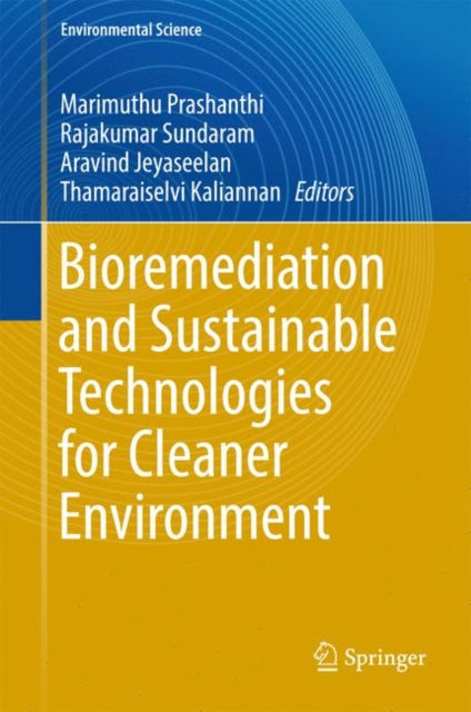 Book cover of: Bioremediation and Sustainable Technologies for Cleaner Environment. By: Marimuthu Prashanthi