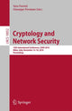 Book cover of: Cryptology and Network Security. By: Sara Foresti