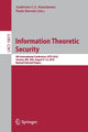 Book cover of: Information Theoretic Security. By: Anderson C.A. Nascimento