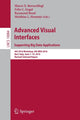 Book cover of: Advanced Visual Interfaces. Supporting Big Data Applications. By: Marco X. Bornschlegl