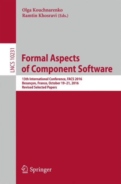 Book cover of: Formal Aspects of Component Software. By: Olga Kouchnarenko
