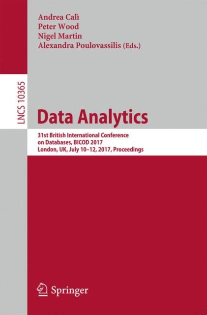 Book cover of: Data Analytics. By: Andrea Calì
