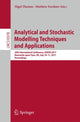 Book cover of: Analytical and Stochastic Modelling Techniques and Applications. By: Nigel Thomas