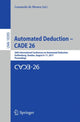 Book cover of: Automated Deduction – CADE 26. By: Leonardo de Moura