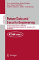 Book cover of: Future Data and Security Engineering. By: Tran Khanh Dang