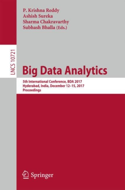 Book cover of: Big Data Analytics. By: P. Krishna Reddy