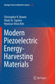 Book cover of: Modern Piezoelectric Energy-Harvesting Materials. By: Christopher R. Bowen